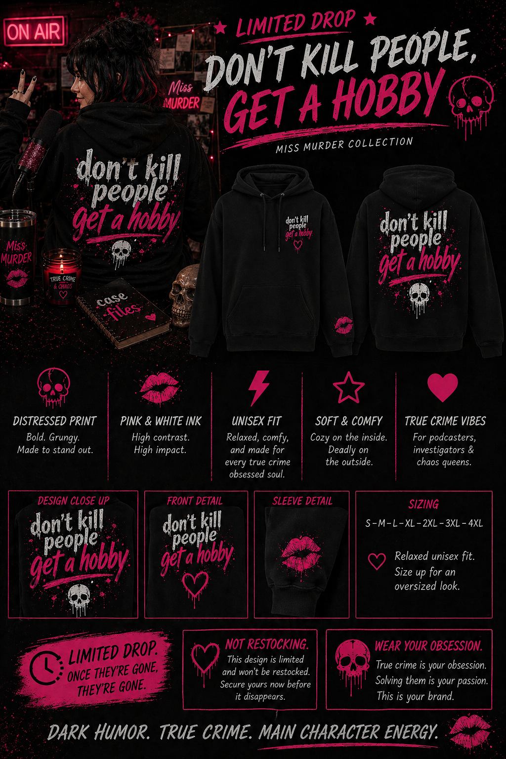 Don’t Kill People, Get a Hobby Hoodie